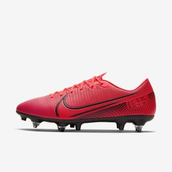 Nike Mercurial Vapor 13 Academy SG-PRO Anti-Clog Traction - Férfi Focicipő - Piros/Piros/Fekete